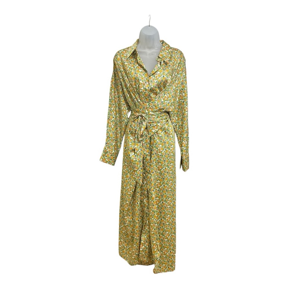 NWT Zara Wrap Around Print Midi Dress XL